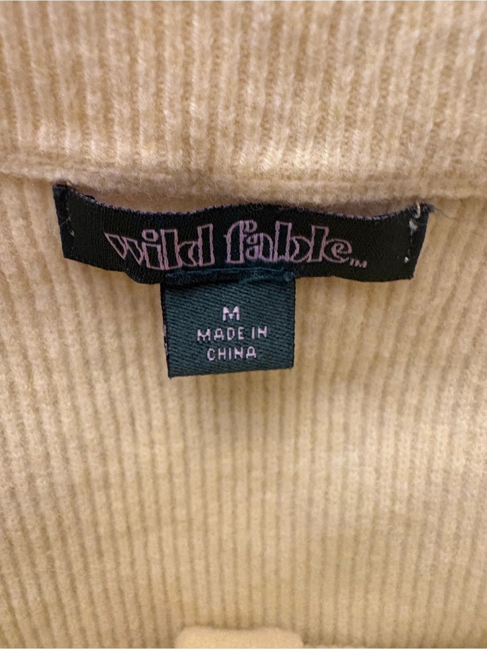 wild fable Soft Yellow Ribbed Button-Back Cardigan - Picture 4 of 4